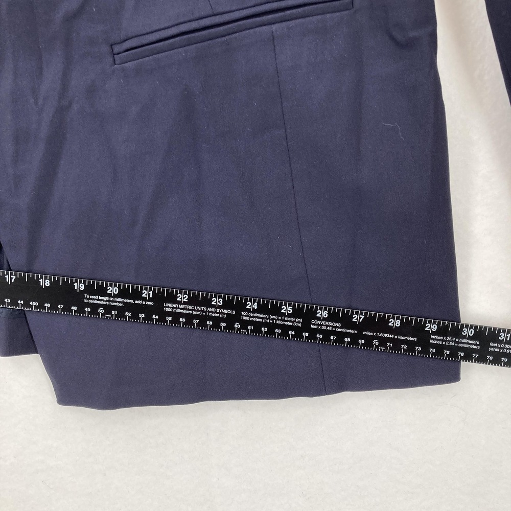 Lane Bryant The Bryant Blazer Womens 20 Navy Blue Sexy Stretch Gold Button NWT - Picture 11 of 16